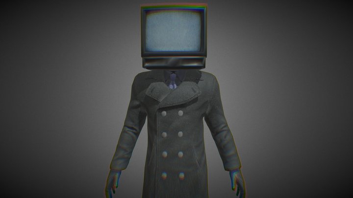 Tv Man - skibidi toilet 3D Model