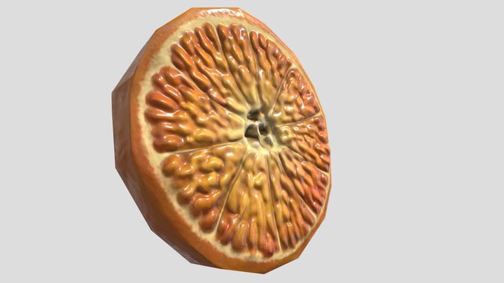 Baked orange model 3D Model