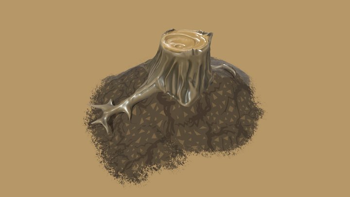 Tree Stump - College Year 2 project 3D Model