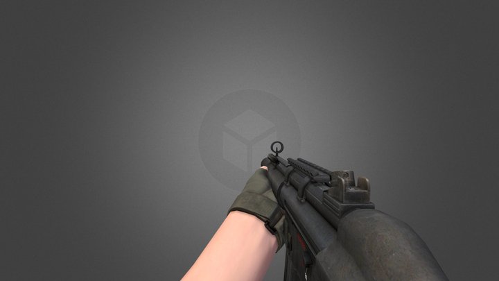 MP5SD  - FPS Weapon Animations Pack (v.1) 3D Model