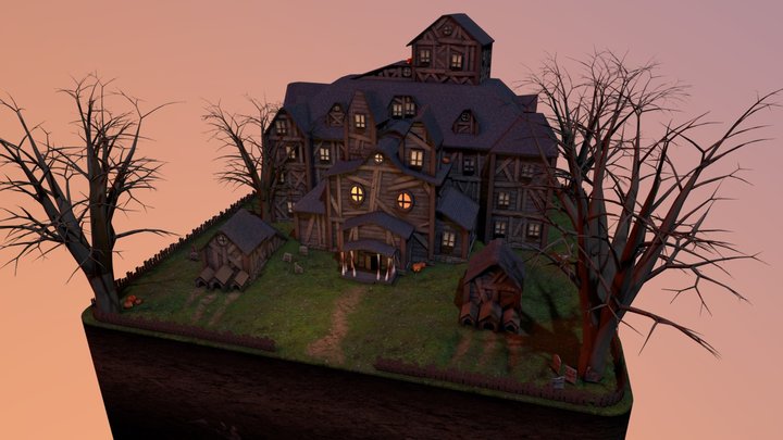 The Barking Mansion 3D Model