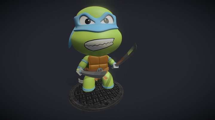 Teenage Mutant Hero Turtles - Leonardo 3D Model