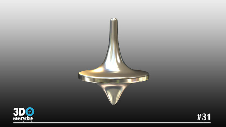 Day#31: Spinning top – Modello 3D gratuito STL