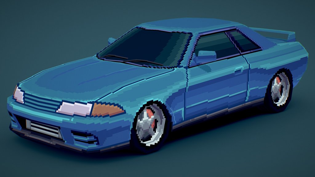 Nissan Skyline R32 (Pixel Art)
