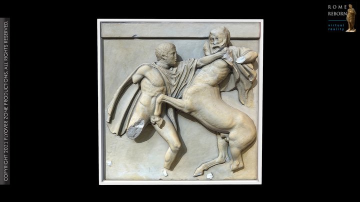 3D rendering of Metope South 07 (Parthenon)