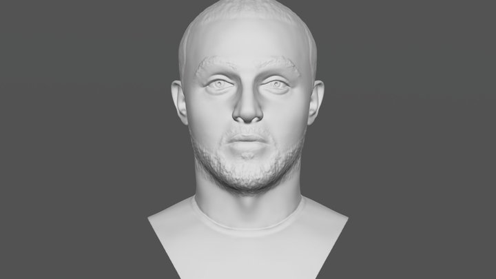 Mac Miller bust for 3D printing 3D Model