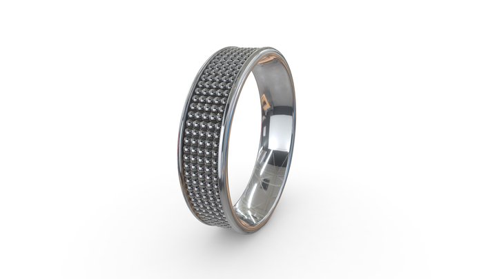 Textured Ring - 01 3D Model