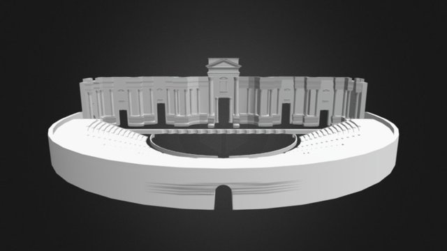 Roman theater of Palmyra 3D Model