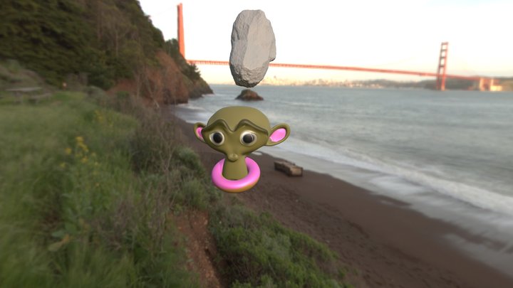 me and my monke 3D Model