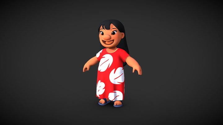 Lilo from "Lilo and Stitch" (Disney) 3D Model
