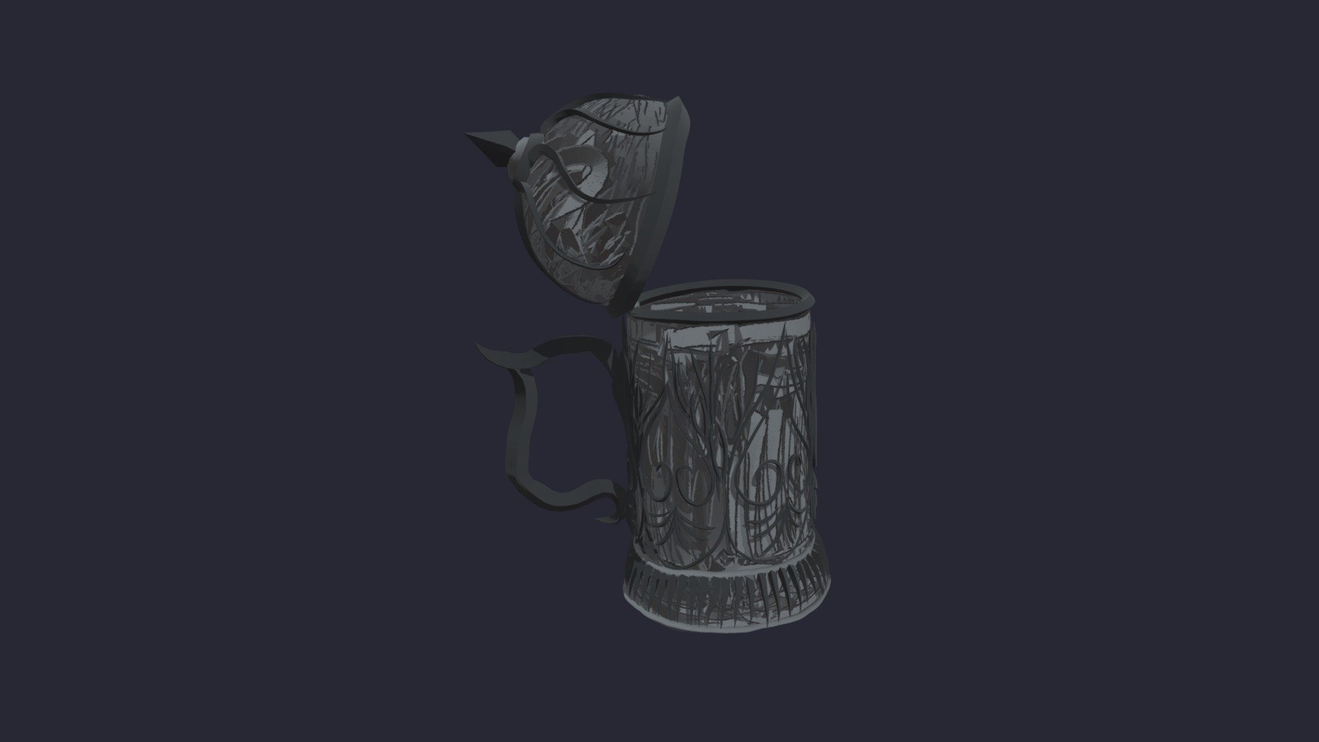 Tin beer cup