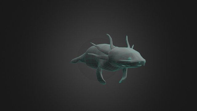 Manatee Axolotl hybrid 3D Model