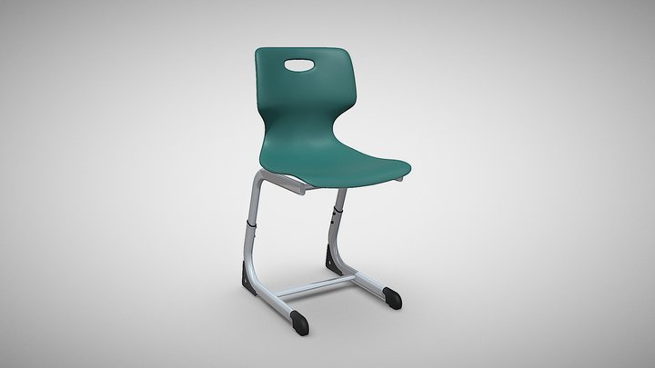 Стул пластик 3D Model