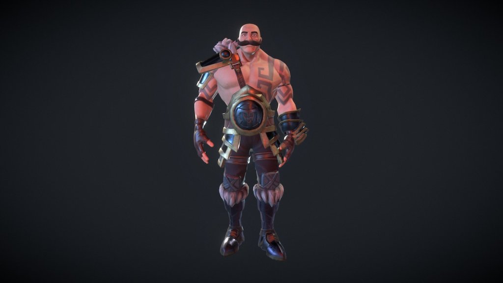 Braum Fanart - 3D model by PlagnolAdrian [d096d8e] - Sketchfab