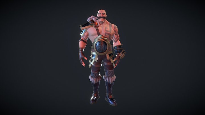 Braum Fanart 3D Model