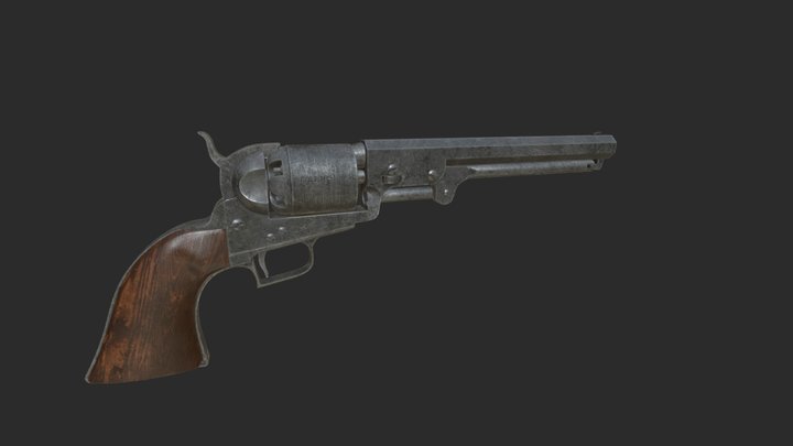 Colt 1851 Navy 3D Model