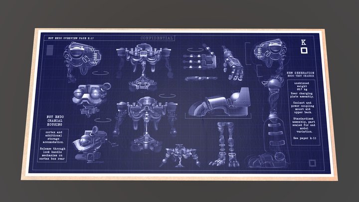 Fnaf SB Endo Blueprint