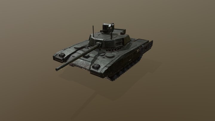 T-14 Armata tank 3D Model