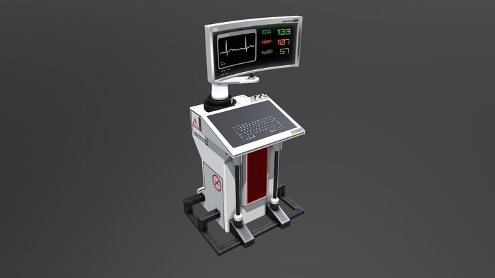 Medical computer #1 3D Model