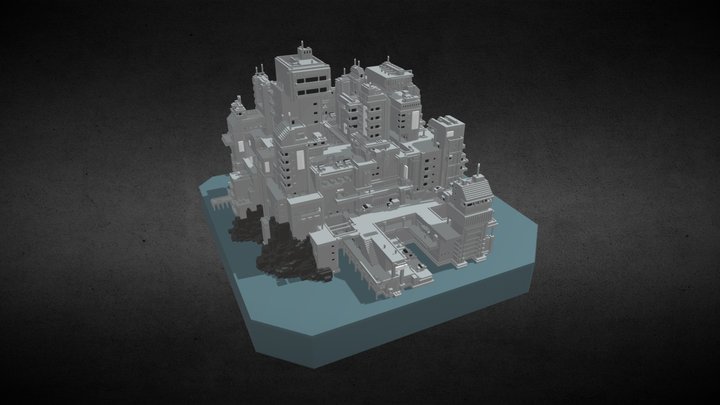 Cityscape H2O 3D Model