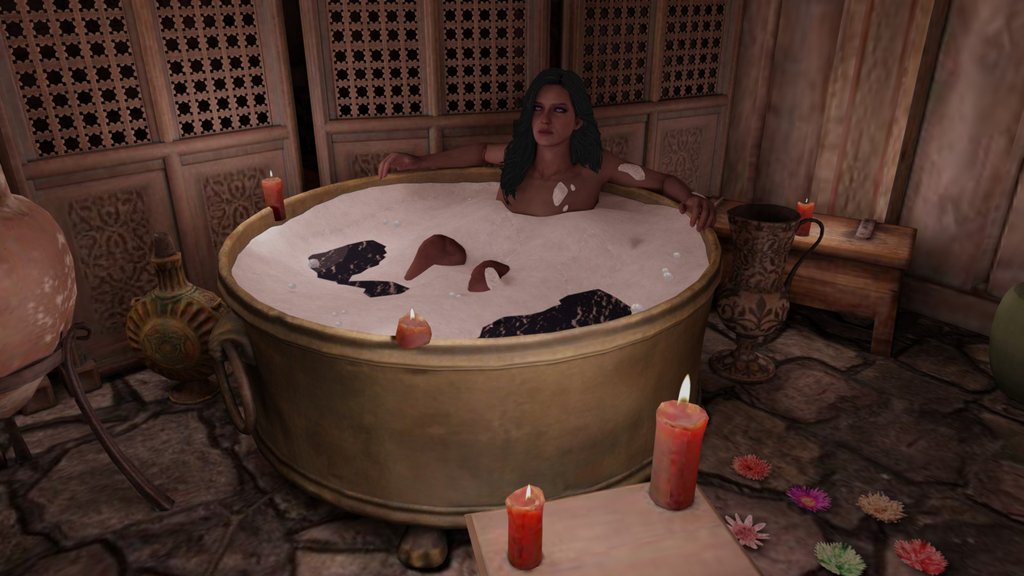 The Witcher Yennefer's room(Yennefer in Bathtub)