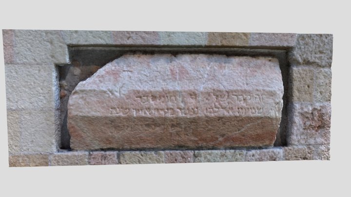 Inscripció hebrea Tarragona 3D Model