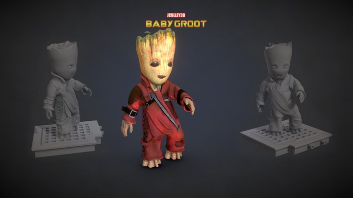 Guardians of the Galaxy - Baby Groot 3D Model