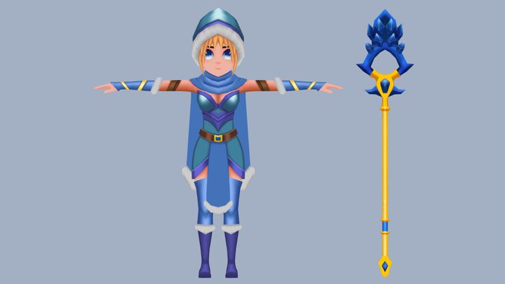 Frozen Mage 3D Model