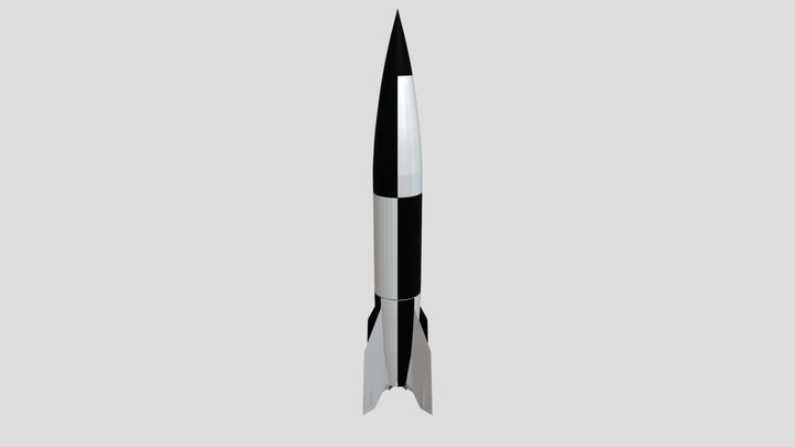 V-2 Rocket 3D Model