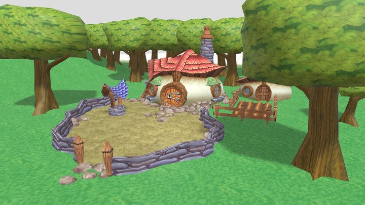 Bandicoot house outside 3D Model