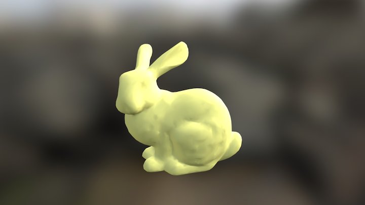 Bunny Yellow 3D Model