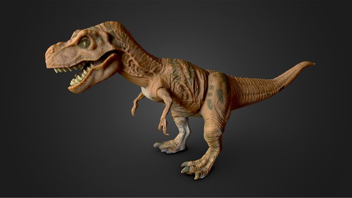 "1993" Jurassic Park Original Young T-Rex 3D Model