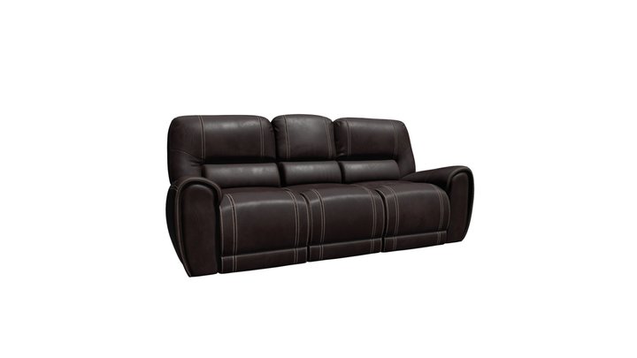 Ellen Dark Chocolate Power Motion Sofa 3D Model