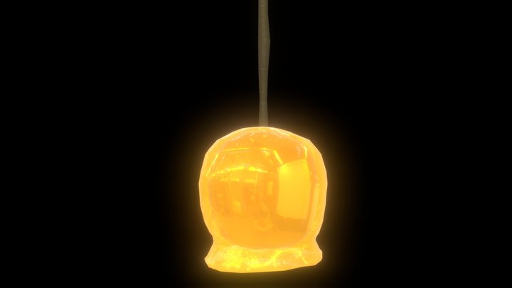 Stylized Toffee Apple Light 3D Model
