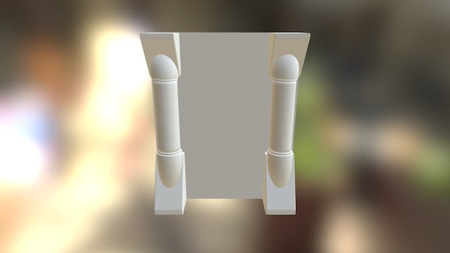 Wall (Pillars Only) 3D Model
