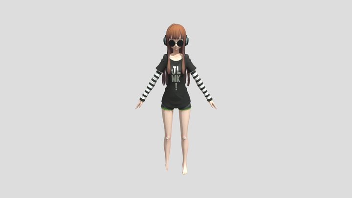 Persona 5 - Futaba Sakura Nightwear 3D Model