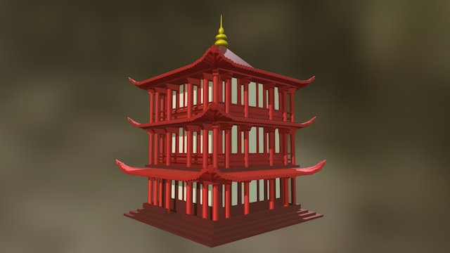 Arquitectura China 3D Model
