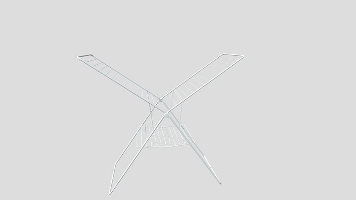 Clothes Drying Rack 3D Model