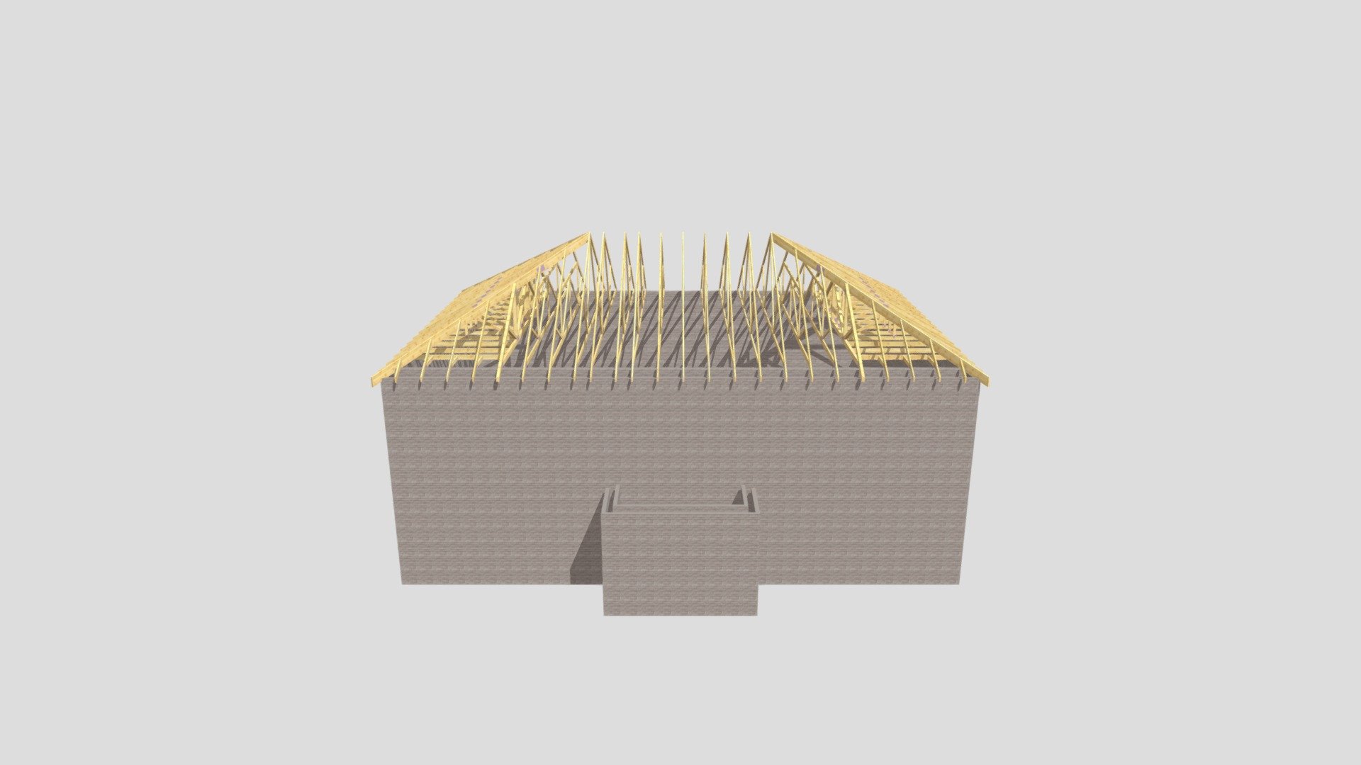 S A Garry House Roof Trusses