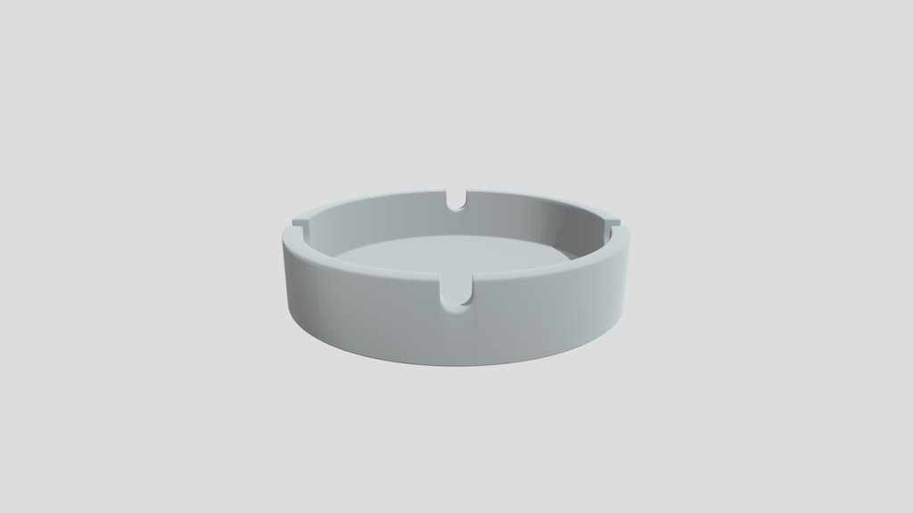 Brushed Steel Ash Tray