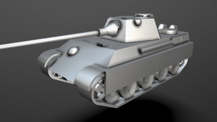 panther ausf f 3D Model