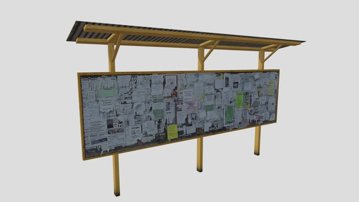 Bulletin board 3D Model
