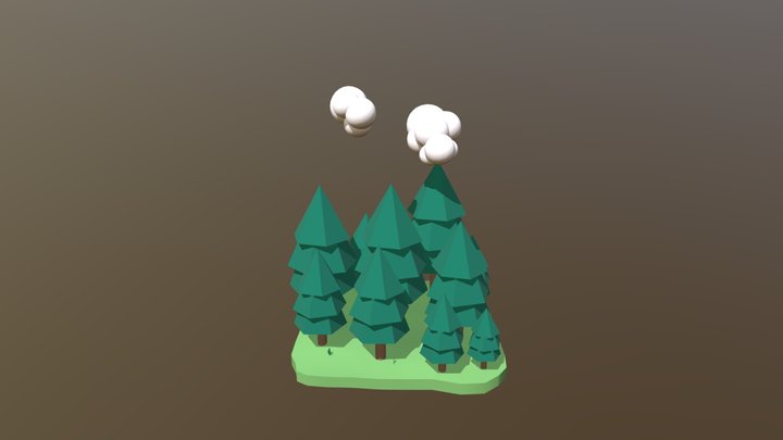 Jungle cartoon 3D Model