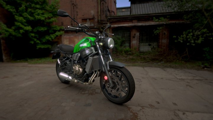 Yamaha XSR700 2016 3D Model