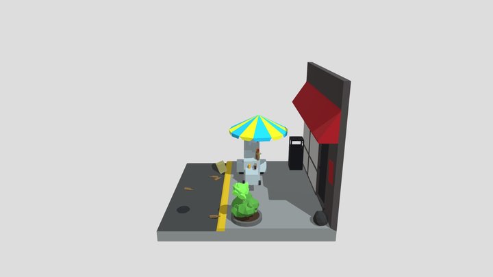 1IGP18_E_Silov_Denis_SimpleScene 3D Model