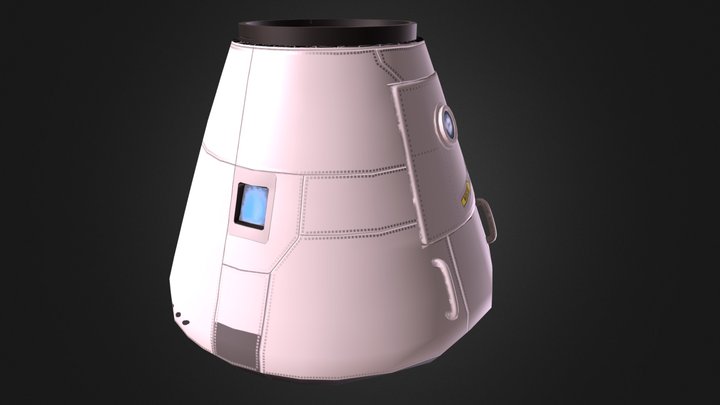 SAT03 Space capsule 3D Model