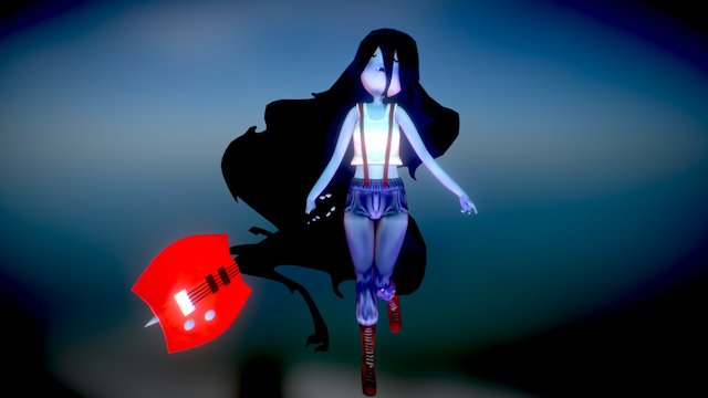Marceline Ascending Music 3D Model