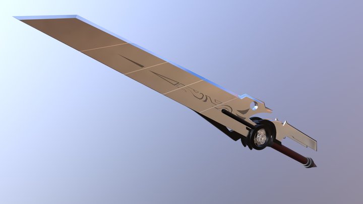 RWBY - Harbinger (Sword) (Qrow's Weapon) 3D Model