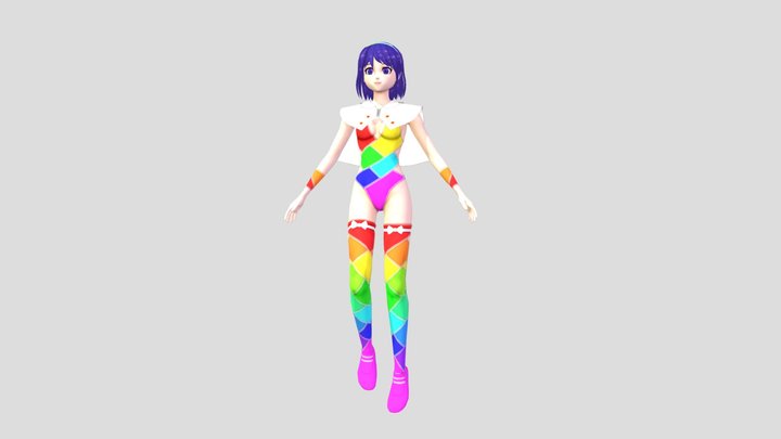 Chimata for Touhou Multi Scroll Shooting 2. 3D Model