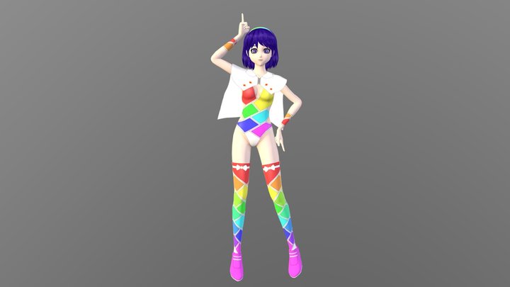 Chimata for Touhou Multi Scroll Shooting 2. 3D Model